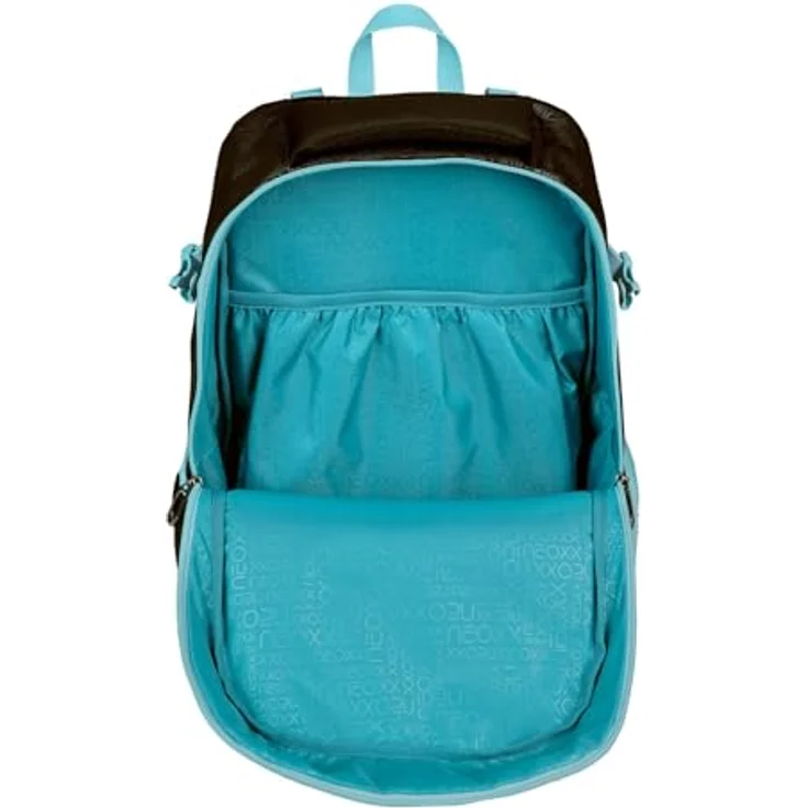 neoxx Schulrucksack ACTIVE Pro Queen of the nite, 26 Liter, 3 Fächer + Geheimfach, höhenverstellbare gepolsterte Träger, aus recycelten PET-Flaschen – Bild 5