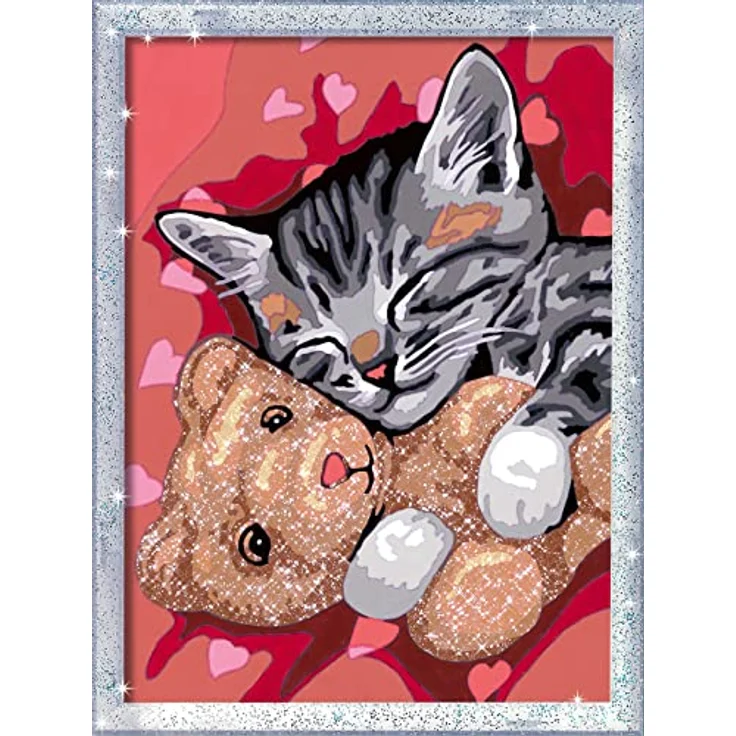 Ravensburger CreArt Serie D Classic Kätzchen und sein Bär – Bild 3