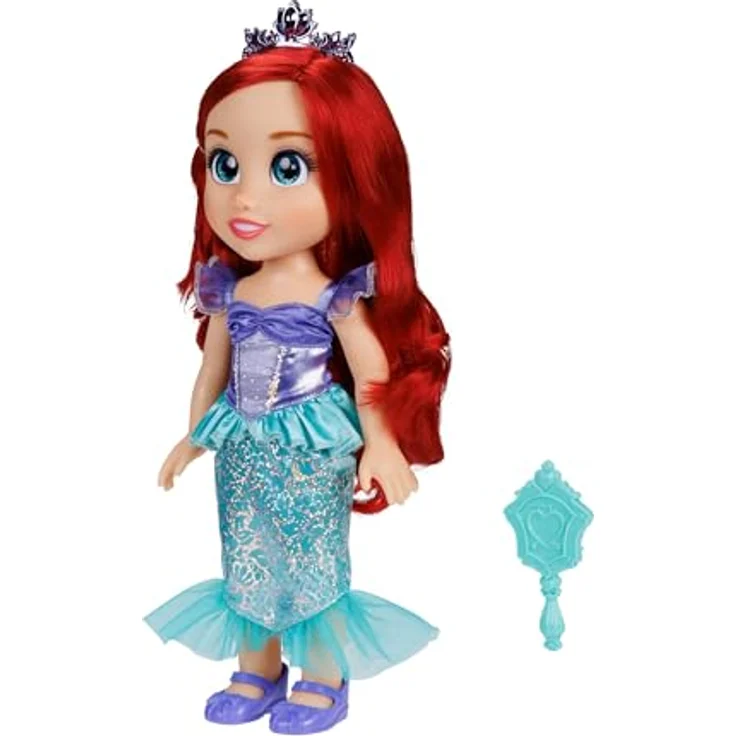 Jakks Pacific Babypuppe Disney Princess - Meine Freundin Arielle - ca. 35 cm, Meerjungfrauenkleid in Violett und Türkis-Tönen, mit RoyalReflection™ Augen – Bild 5