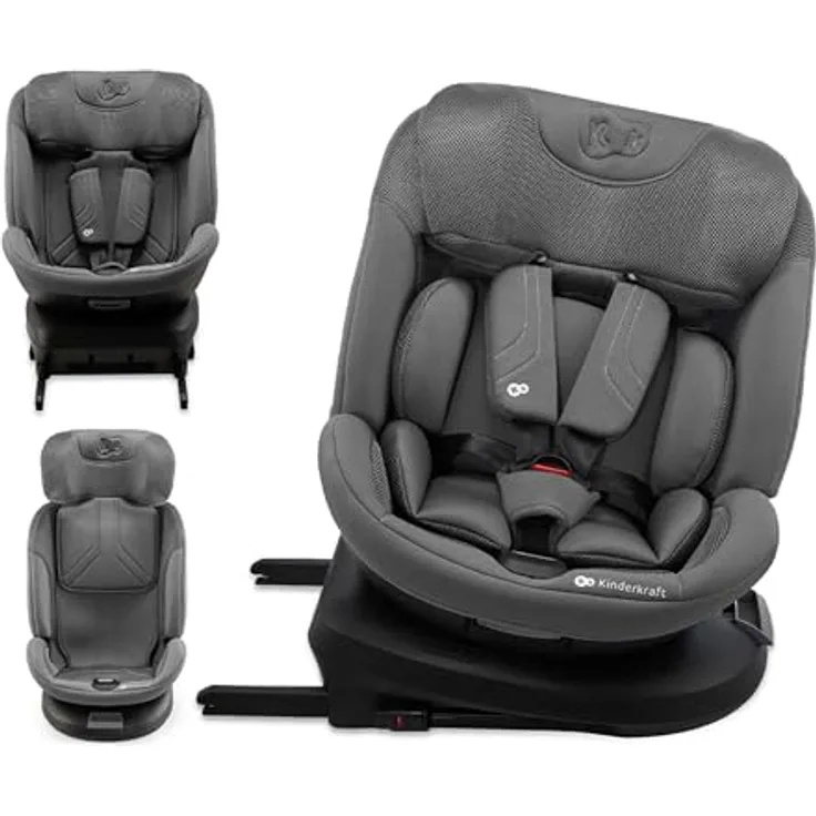 KinderKraft Xpedition 3, Reboarder nach ECE R129/i-Size Norm, bis 105 cm, 360° Drehung, 4 Sitzwinkel, erhöhter Seitenschutz SPS+