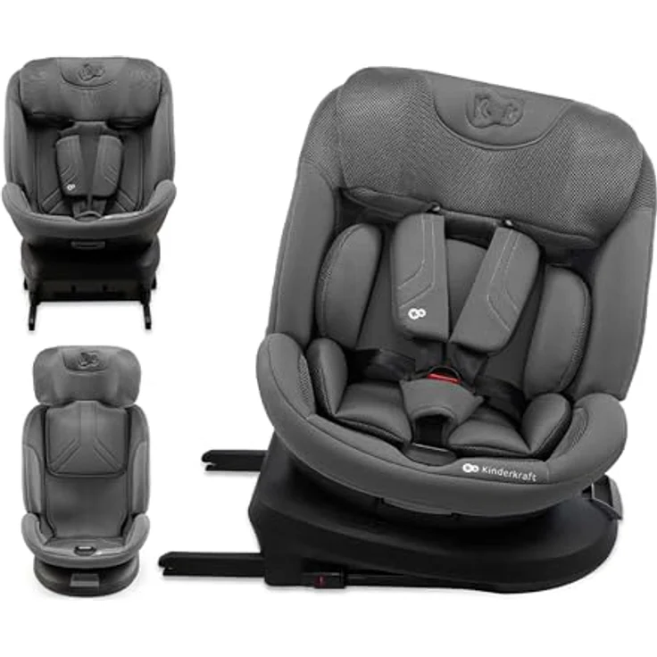 KinderKraft Xpedition 3, Reboarder nach ECE R129/i-Size Norm, bis 105 cm, 360° Drehung, 4 Sitzwinkel, erhöhter Seitenschutz SPS+ – Bild 1