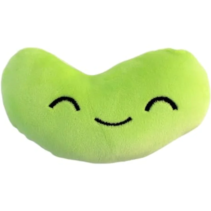 BEMIRO Kuscheltier Gelee Bohnen Kissen, 32 cm, mit 5 Kawaii Kuschelbohnen, Sichtfenster und Klettverschluss, plüschig, unisex – Bild 4