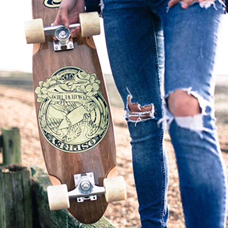 Osprey TY5343 ?In Skate We Trust? Single Kick Mini Cruiser Skateboard – Bild 5