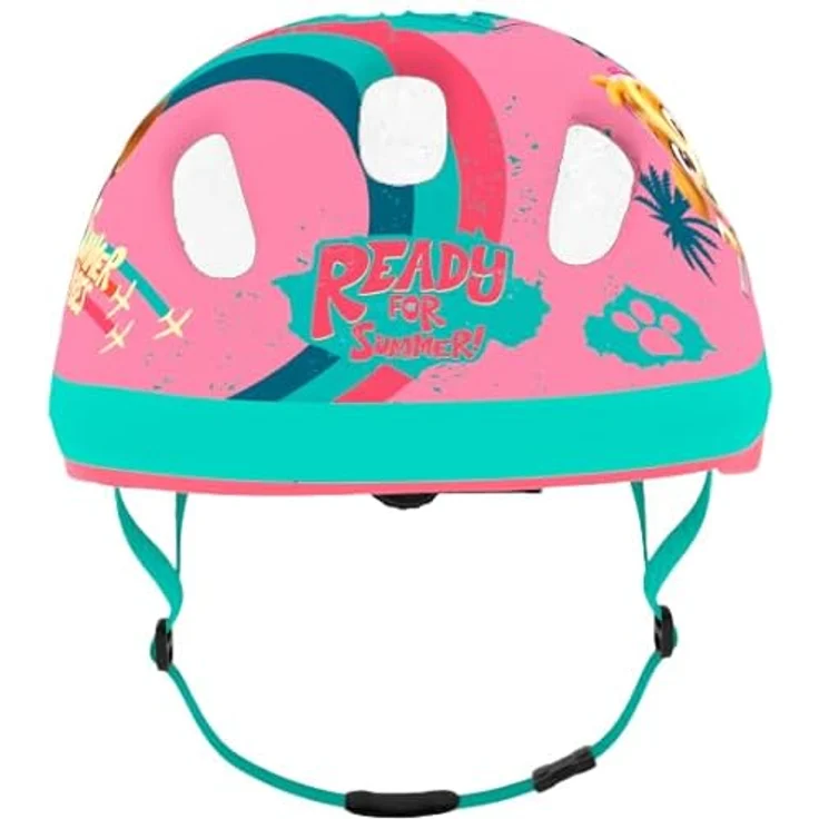 Seven Polska Kinderfahrradhelm Klein-Kind "PAW PATROL GIRLS", XS: 44-48cm, ca. 1 - 2.5 Jahre, Matte PVC-Beschichtung, EPS-Schaum, 170g, Pink – Bild 3