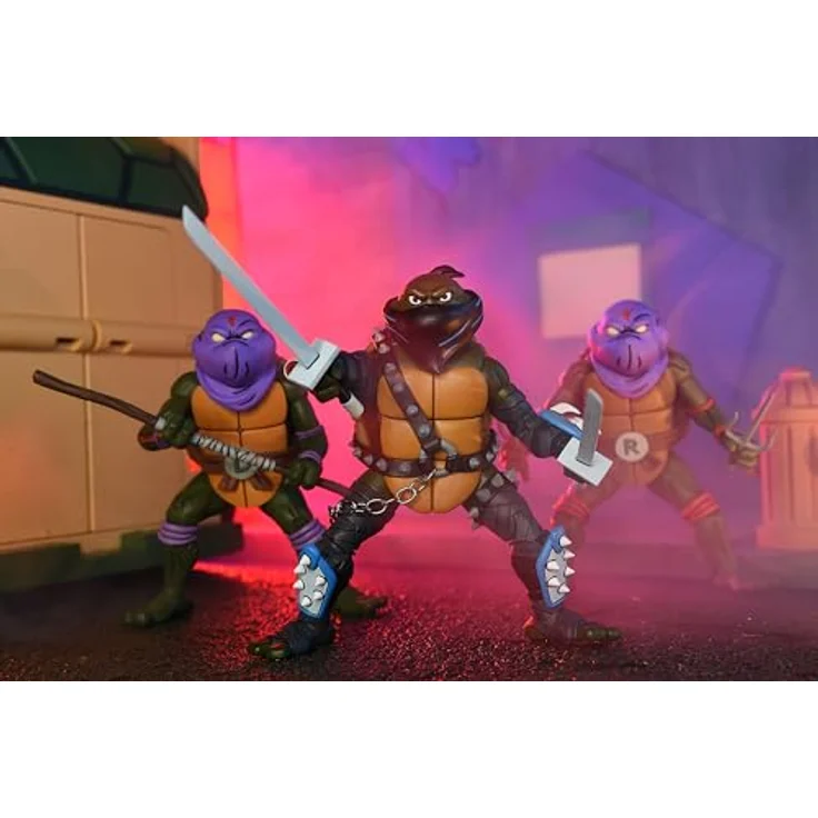 Neca Teenage Mutant Ninja Turtles Ultimate Dark Leo, 18 cm Actionfigur mit Zubehör in Fensterbox – Bild 8