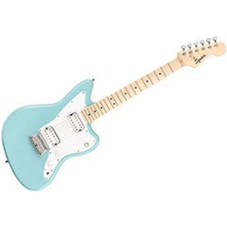 Fender Squier Mini Jazzmaster HH, Kindergitarre in Daphne Blue mit 22,75" Mensur, C-Hals und Humbucker-Tonabnehmer – Bild 4