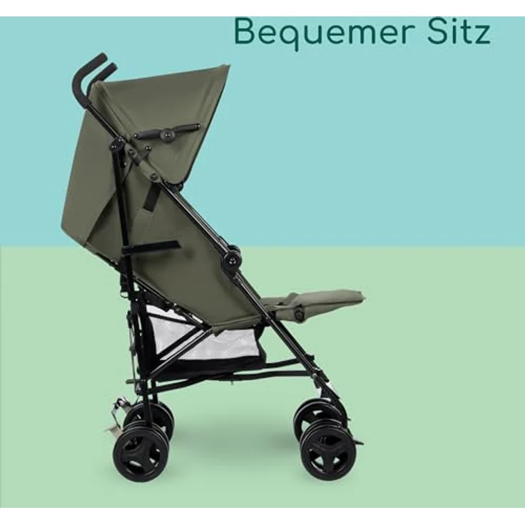 Bebeconfort Rainbow, Kompakter Kinderwagen für 6 Monate bis 4 Jahre, bis 22 kg, Mineral Green, verstellbare Rückenlehne und Fußstütze, leicht (6,6 kg) – Bild 3