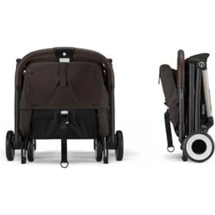 cybex Gold Buggy Orfeo, Dunkelbraun, Textil, mit Feststellbremse, Federung und 5-Punkte-Gurt, 52x102x77 cm, CE – Bild 4