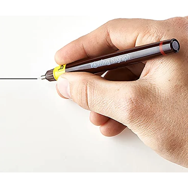 Rotring Isograph Master Set, technische Schreibstifte mit verchromten feinen Spitzen und nachfüllbarem Tintenreservoir, Burgund, 3 Strichbreiten – Bild 6