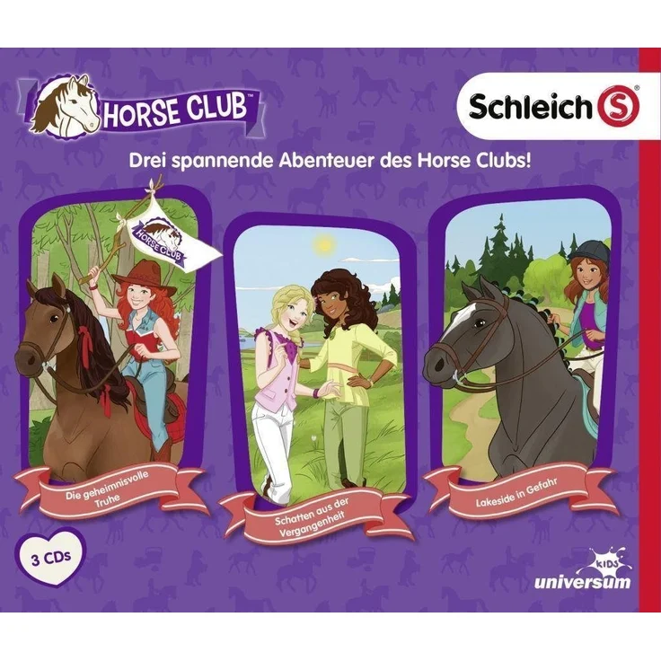 Leonine Hörspiel Schleich - Horse Club Hörspielbox 1, 3-teiliges Hörspielset für Kinder mit spannenden Pferdegeschichten – Bild 1
