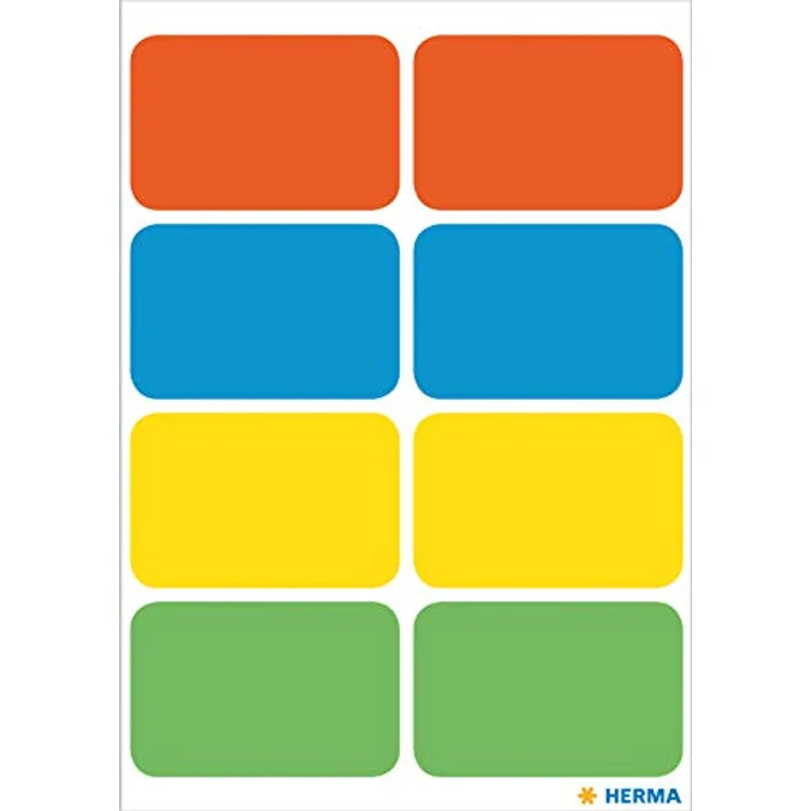 HERMA 3681 Vielzweck-Etiketten, 40 Stück, 26 x 40 mm, selbstklebend, bunte Haushaltsetiketten zum Beschriften, ideal für Kalender und Planer, umweltschonend, matt, blanko Papier – Bild 2