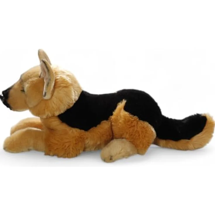 Carl Dick Schäferhund, Hund, Plüschtier, Kuscheltier ca. 42cm 3473, rötlich braun mit Schwarz, handgefertigt aus Deutschland – Bild 5