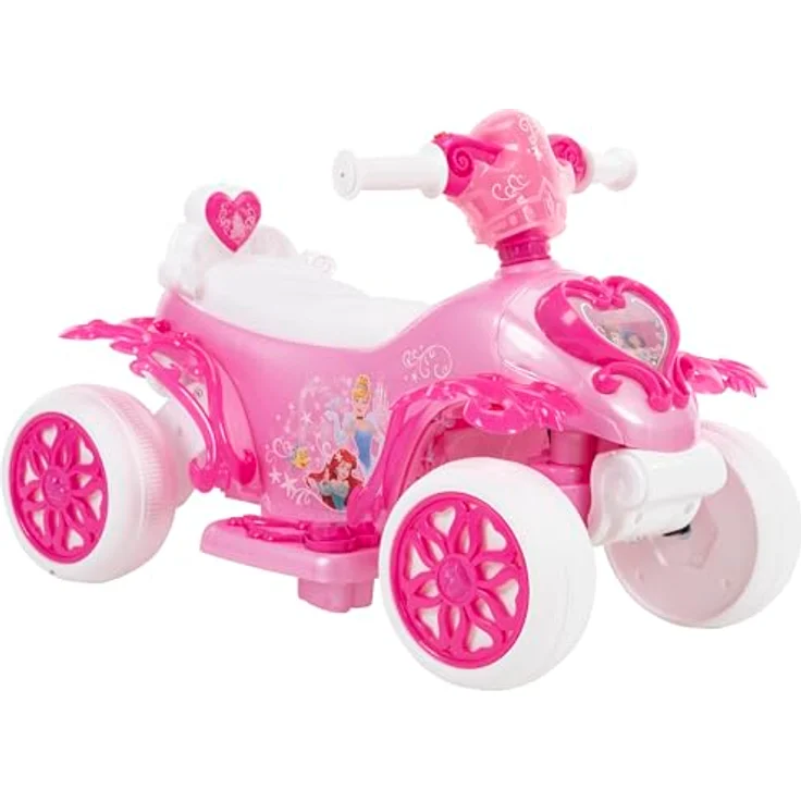 Huffy Disney Princess Luftbalsen Quad, 7.2V mit Seifenblasenfunktion und Disney-Princess-Design – Bild 1