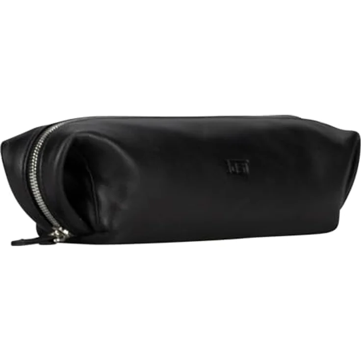 Jost Odense Leder Schlampermäppchen, vielseitiges Federmäppchen mit hohem Platzangebot, schwarz – Bild 2