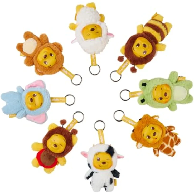 Simba Disney YuYus Winnie Puuh Plüsch-Vinyl-Charms, 9 tierische Blindbox-Designs mit Karabiner, ca. 12 cm, Sammlerfigur für Kinder & Fans – Bild 3