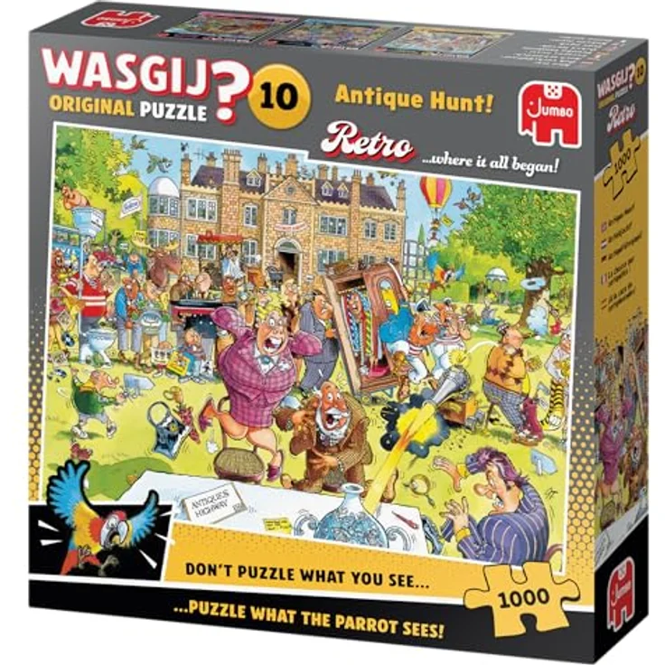Wasgij Retro Original 10, Antiquitätenjagd – 1000 Teile Puzzle für Erwachsene, anspruchsvoll und nachhaltig aus 100% recyceltem Karton – Bild 3