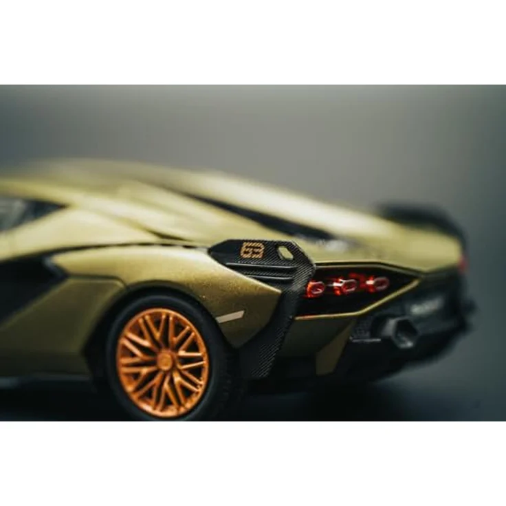 Carson 1:24 Lamborghini Sian, Ferngesteuertes Auto mit 2.4GHz Steuerung, LED-Beleuchtung, 60 min Fahrzeit, 100% RTR – Bild 4