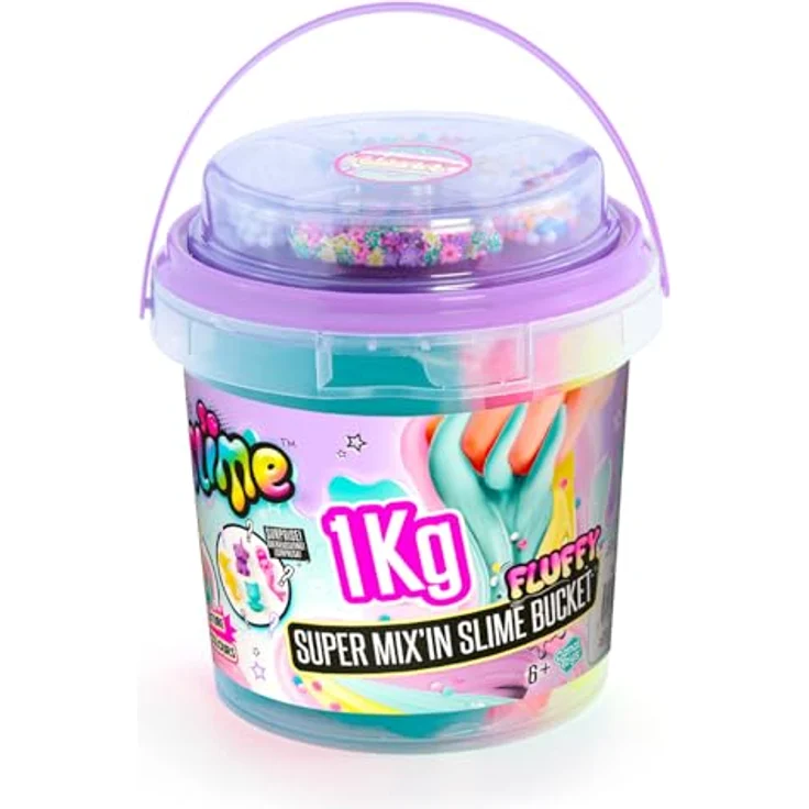 Canal Toys Kreativset Super Mix´In Slime Bucket, 1kg mit Glitzer und Perlen zur individuellen Schleimgestaltung – Bild 10