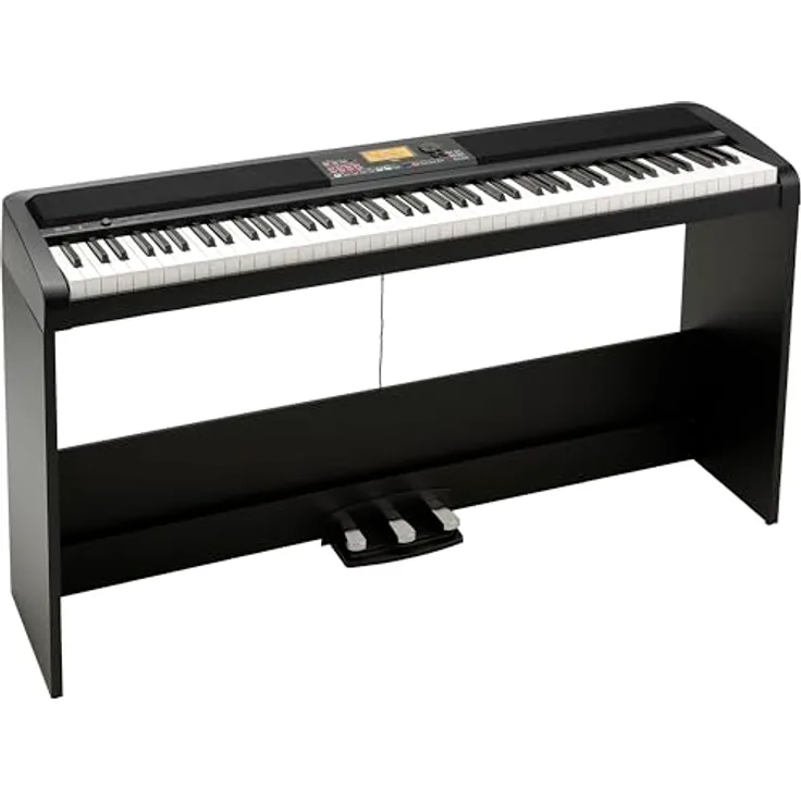 Korg XE20SP, Digitalpiano mit 88 Hammermechanik-Tasten und integrierter Begleitautomatik, Schwarz