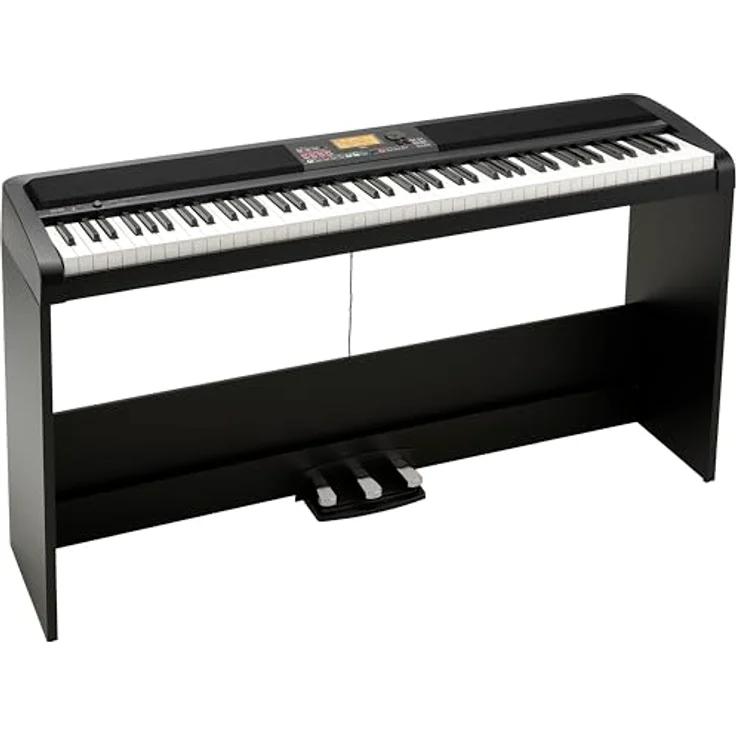 Korg XE20SP, Digitalpiano mit 88 Hammermechanik-Tasten und integrierter Begleitautomatik, Schwarz – Bild 1