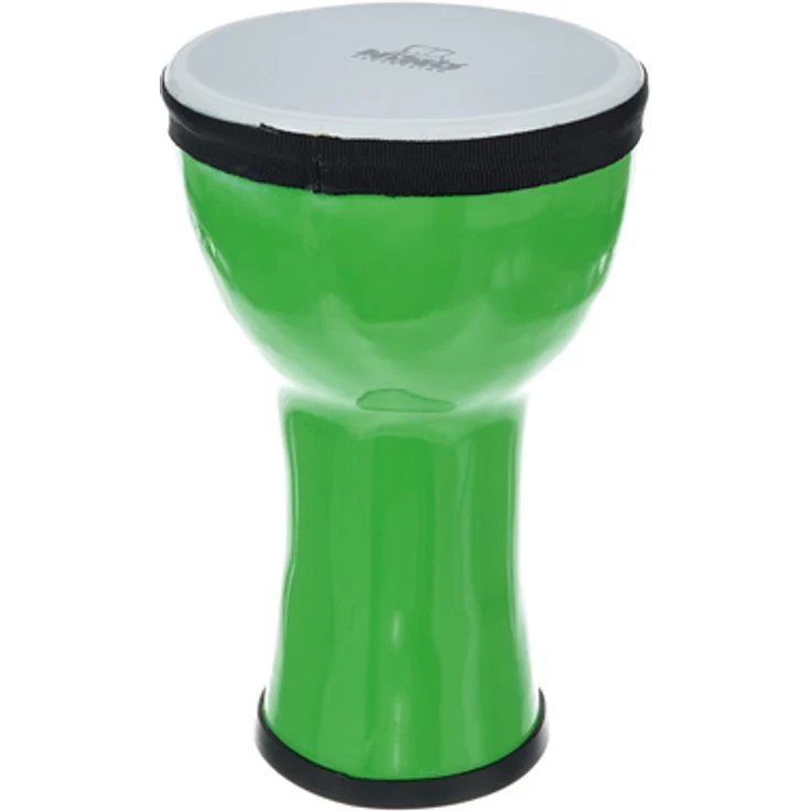 Nino Mini Djembe Green Apple, Rhythmusinstrument mit 15,2 cm Spielfläche und 26,7 cm Höhe, Kunststoffkorpus und -fell, ideal für Kleinkinder – Bild 1