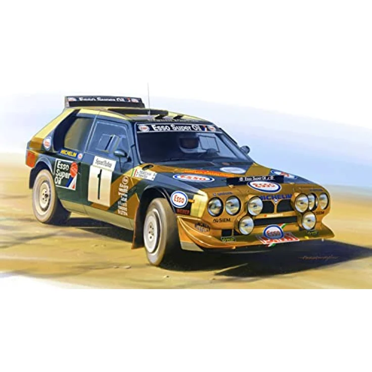 Beemax Lancia Delta S4 Catalunya Rally 1986, Modellbausatz im Maßstab 1:24 mit detaillierten Kunststoffteilen und originalgetreuen Abziehbildern – Bild 5