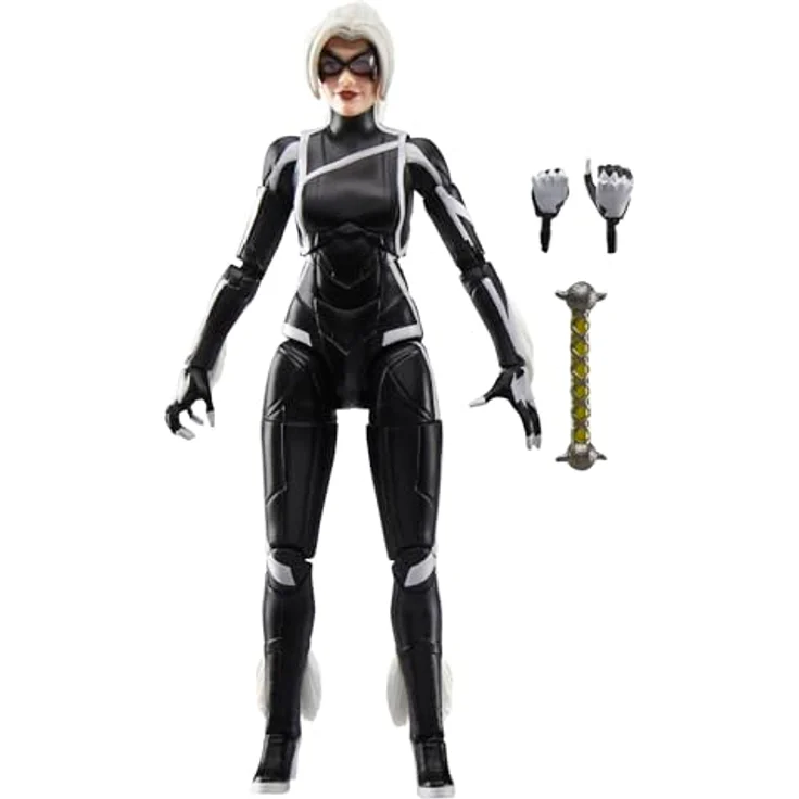 Hasbro Marvel Legends Spider-Man 2, Felicia Hardy Black Cat Actionfigur 15 cm, vollbeweglich mit 3 Accessoires – Bild 2