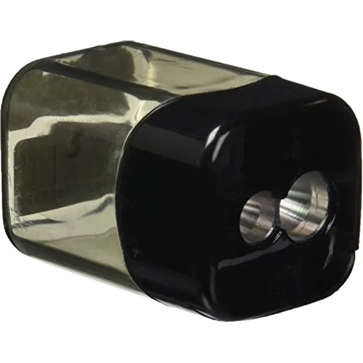 ALCO-Albert Dosenspitzer BT915 Metall, Doppelspitzer für Blei- und Farbstifte, transparent, 7,8mm