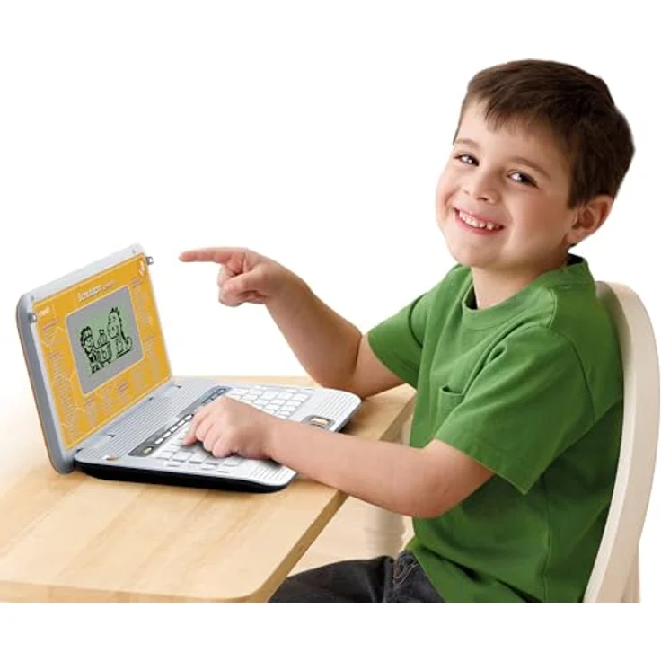 Vtech® Kindercomputer Schulstart Laptop, 160 Lernspiele, 2-sprachig, inkl. Tragetasche, blau – Bild 6