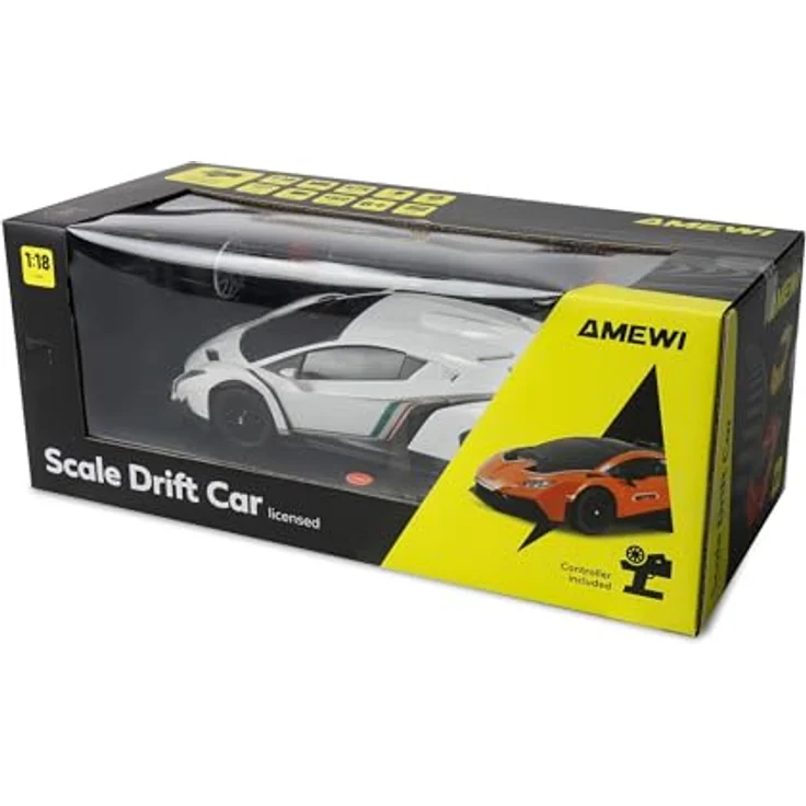 Amewi RC Drift Modell Lamborghini Veneno, weiss, RTR Ready-to-Run, 20 km/h, Allradantrieb, 2.4 GHz Funksteuerung – Bild 10