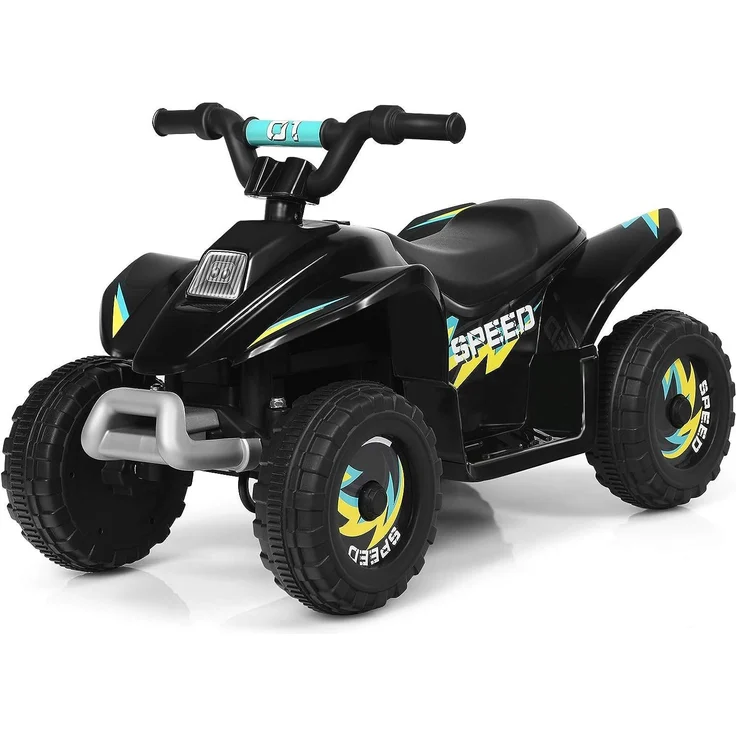 KOMFOTTEU Elektro-Kinderquad Miniquad, für Kinder ab 3 Jahre, bis zu 30kg, schwarz