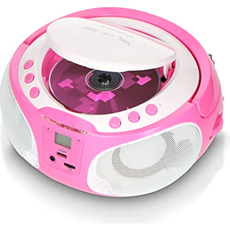 Lenco SCD-650 - Ghettoblaster - pink - Radio-Tuner - Neu – Bild 6