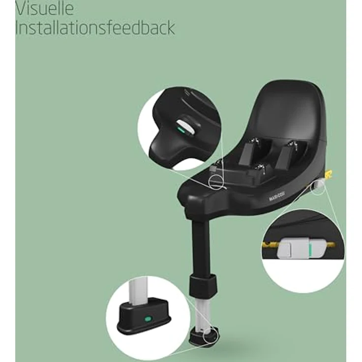 Maxi-Cosi Isofix-Base Familyfix S i-Size für Pebble S & Pearl S, rück- und vorwärtsgerichtet ab Geburt, mit Installationsindikatoren – Bild 5