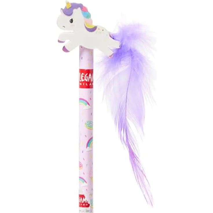 LEGAMI OOPS! Bleistift mit Radiergummi Einhorn, langlebig und einfach zu verwenden, 1 Stück (1er Pack) – Bild 2