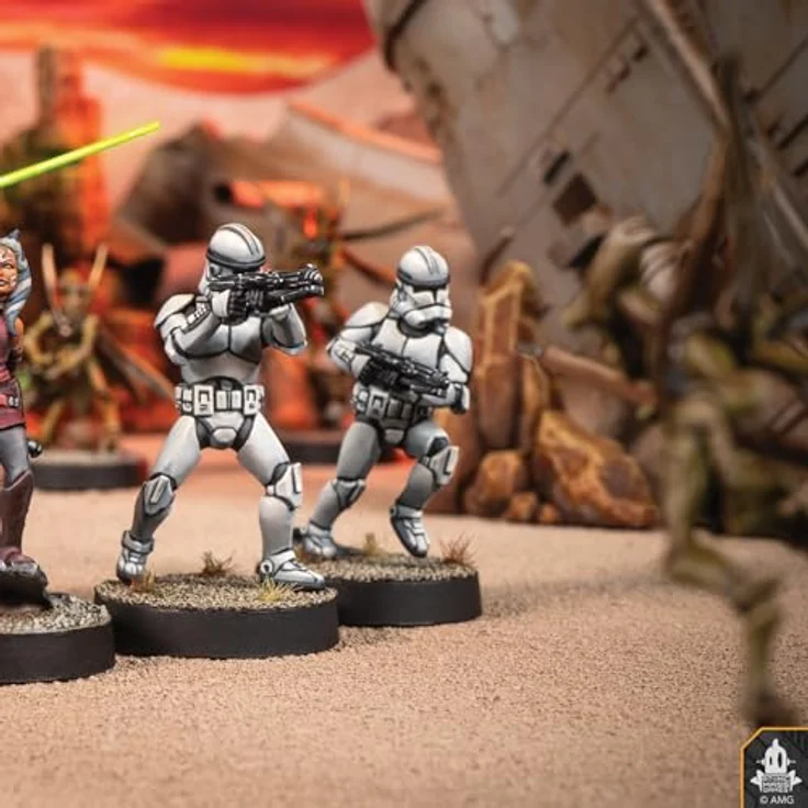 Atomic Mass Games Star Wars Legion - Commander & Padawan Ahsoka Tano, Erweiterung für die Galaktische Republik mit zwei Einsatzmöglichkeiten – Bild 6