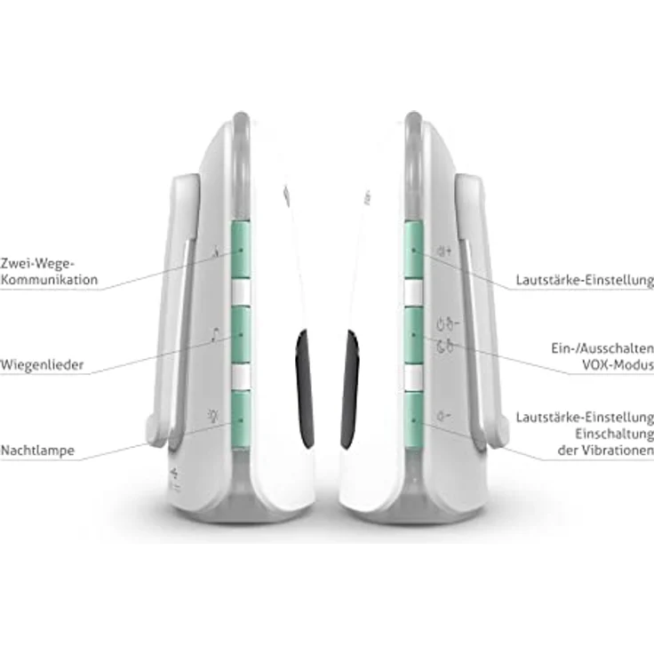 TrueLife Babyphone NannyTone VM3, Reichweite bis 300 m in Gebäuden, 2-tlg. Set, Bidirektionale Signalübertragung, Langlebige wiederaufladbare Batterie – Bild 9