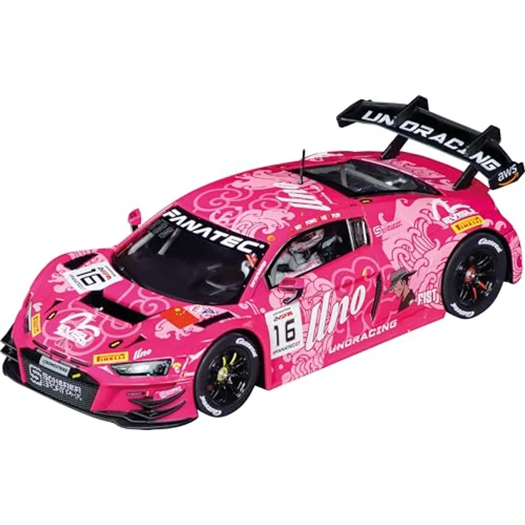 Carrera Audi R8 LMS GT3 evo II 'UNO Racing Team, No.16', 1:24 Slotcar mit digitaler Steuerung, authentischer Beleuchtung und präzisem Fahrverhalten – Bild 2