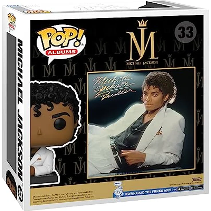 Funko Pop! Albums: Michael Jackson - MJ - Thriller - Vinyl-Sammelfigur - Geschenkidee - Offizielle Handelswaren - Spielzeug Für Kinder und Erwachsene - Modellfigur Für Sammler und Display – Bild 3