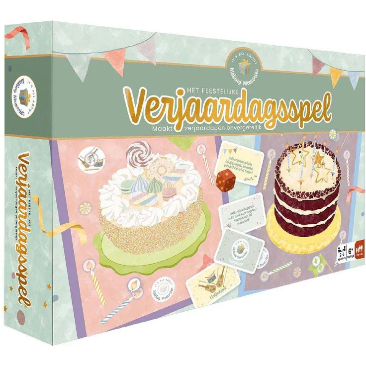 Making Memories Geburtstagsspiel, interaktives Brettspiel für alle Altersgruppen zur Förderung von Kreativität und gemeinsamen Erinnerungen