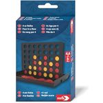 Noris 606102061 4er Reihe, Geschicklichkeitsspiel für 2 Personen mit 42 farbigen Chips, ab 4 Jahren