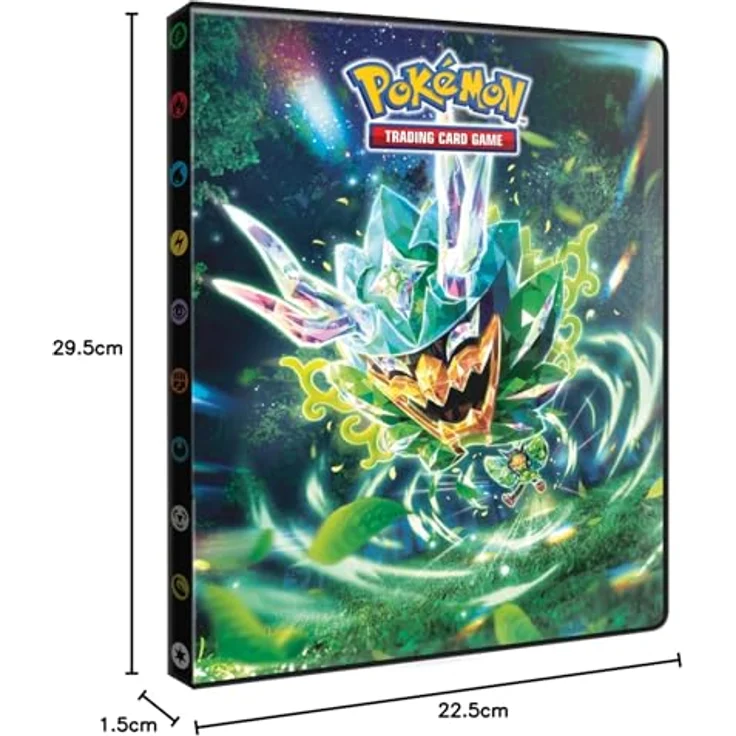 Nintendo Pokémon Album A4 Twilight Masquerade 9-Pocket Portfolio für die Scarlet & Violet 6-Erweiterung, schwarz – Bild 6