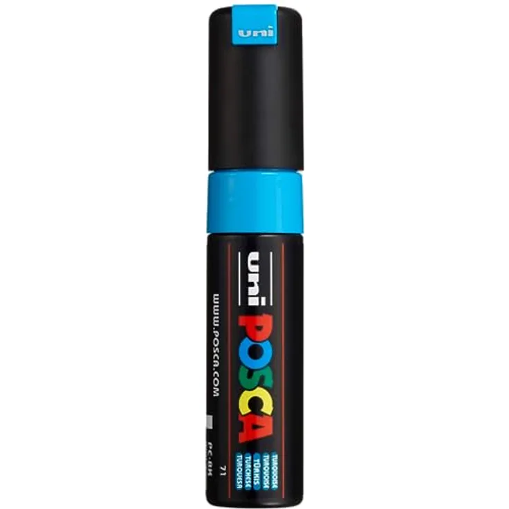 POSCA 182679 Marker mit breiter Keilspitze, neon Türkis