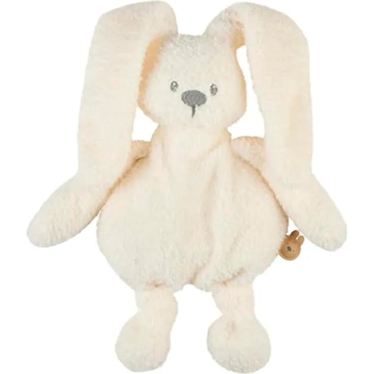 Nattou Kuscheltier Teddy Hase Lapidou, flauschiges Babyspielzeug aus Teddystoff, Vanille, OneSize, maschinenwaschbar