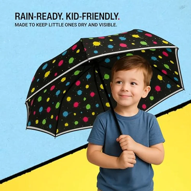 Knirps Rookie Manual Kinder Schultaschenschirm Regenschirm Taschen Kinderschirm Bubble Bust – Bild 9