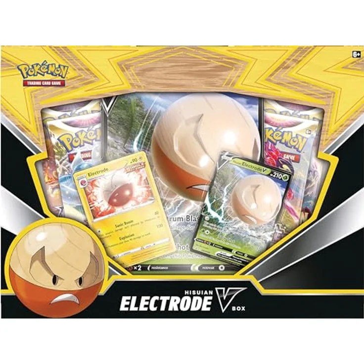 Pokémon Hisuian Electrode V Collection Box - EN, Spielbare Folien-Promo-Karte, übergroße Folienkarte inklusive – Bild 5