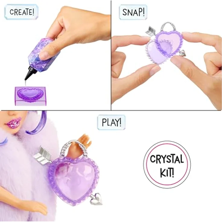 Rainbow High Anziehpuppe Creative Crystals Fashion Doll - Violet, mit Kristall-Accessoires und anpassbarem Outfit – Bild 3
