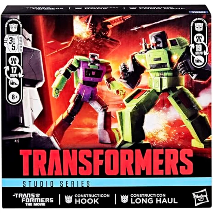 Transformers Studio Series, Constructicon Long Haul & Hook, 16,5 cm wandelbare Action-Figuren mit Zubehör und Kombinationsfunktion zum Devastator – Bild 5