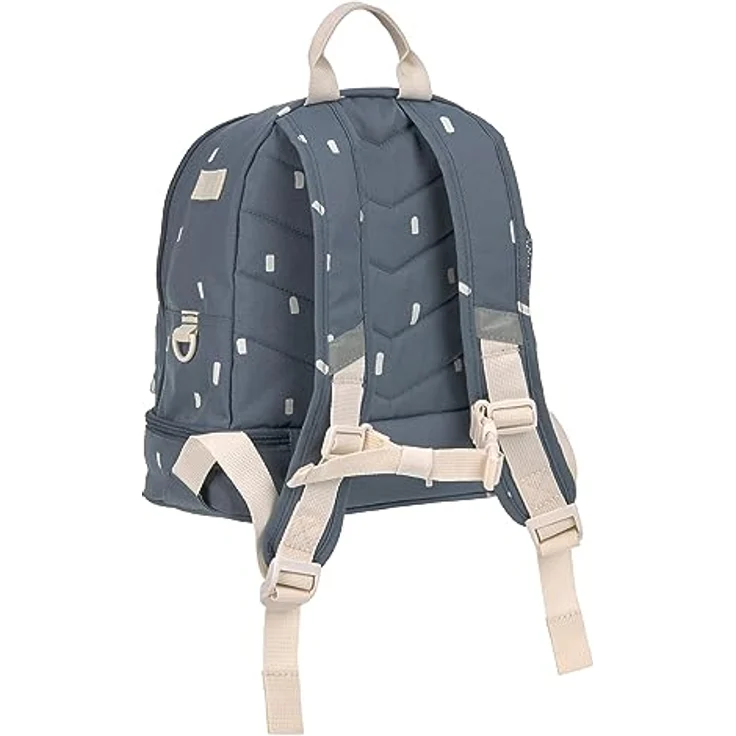 LÄSSIG Kinderrucksack mit Brustgurt Kindergartentasche Kindergartenrucksack 27 cm, 6,5 Liter, 3 Jahre/Mini Backpack Happy Prints Dunkelblau – Bild 2