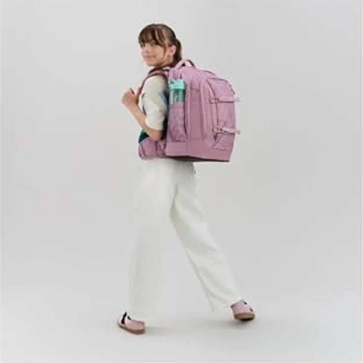 Satch Pack Magnolia Dream, Ergonomischer Schulrucksack mit 30L Stauraum und Organisationsfächern, Rosa – Bild 2
