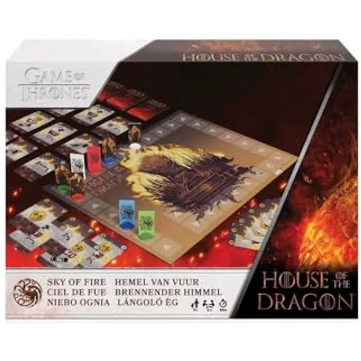 Cartamundi Niebo ognia Haus des Drachens, Brettspiel für 2-5 Spieler mit strategischem Kartensystem und Drachenzucht